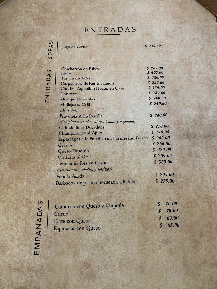 El Tango Menu - Image 4