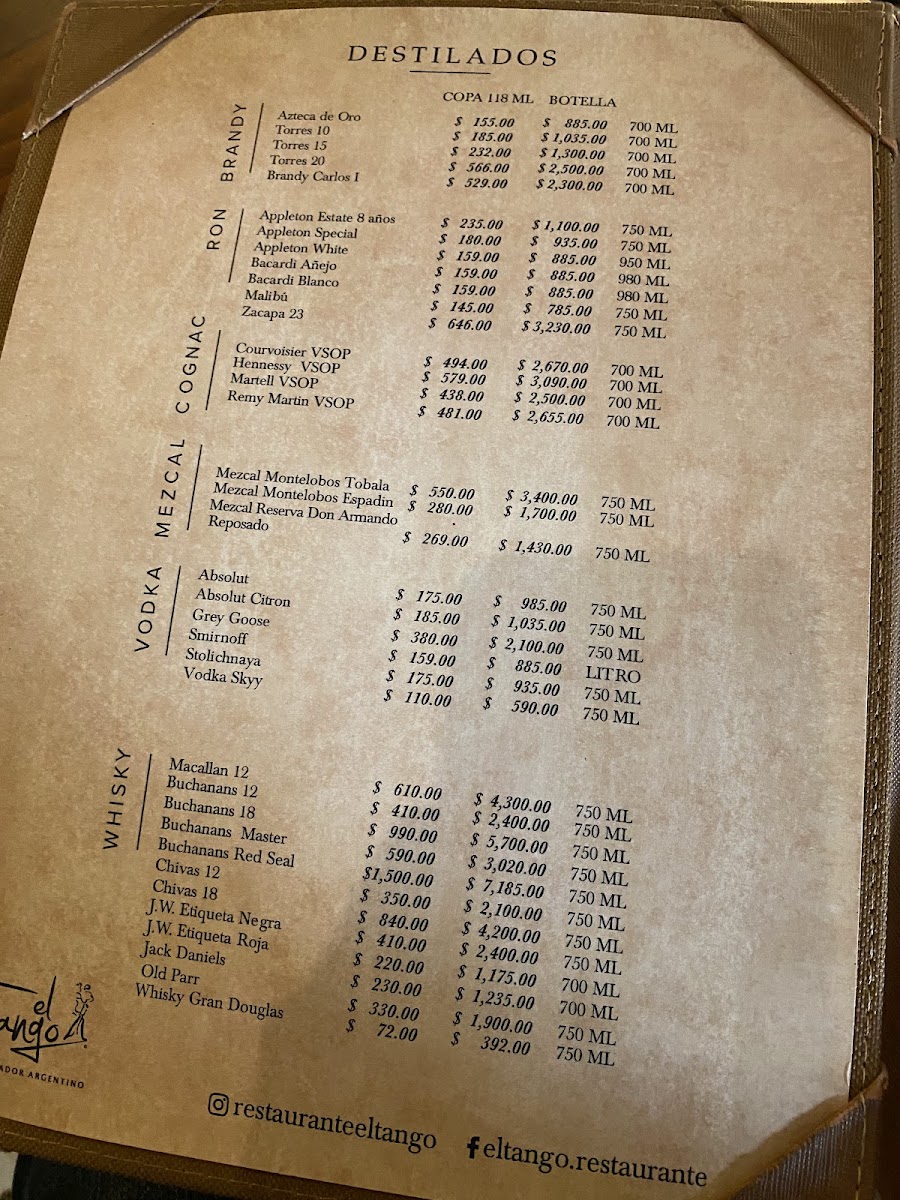 El Tango Menu - Image 5